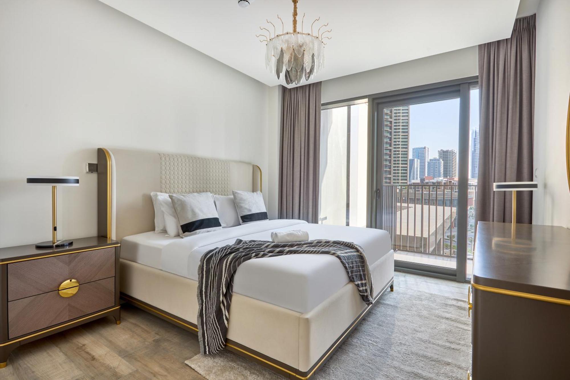 Bright And Modern In Business Bay With Two Balconies, Pool, Gym, Free Parking And Self Check In, Sleeps Up To Four, By Stayfinity Apartment Dubai