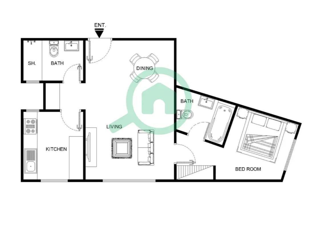Lovely And Spacious 1br In Dec Tower Near Marina Walk Dubai
