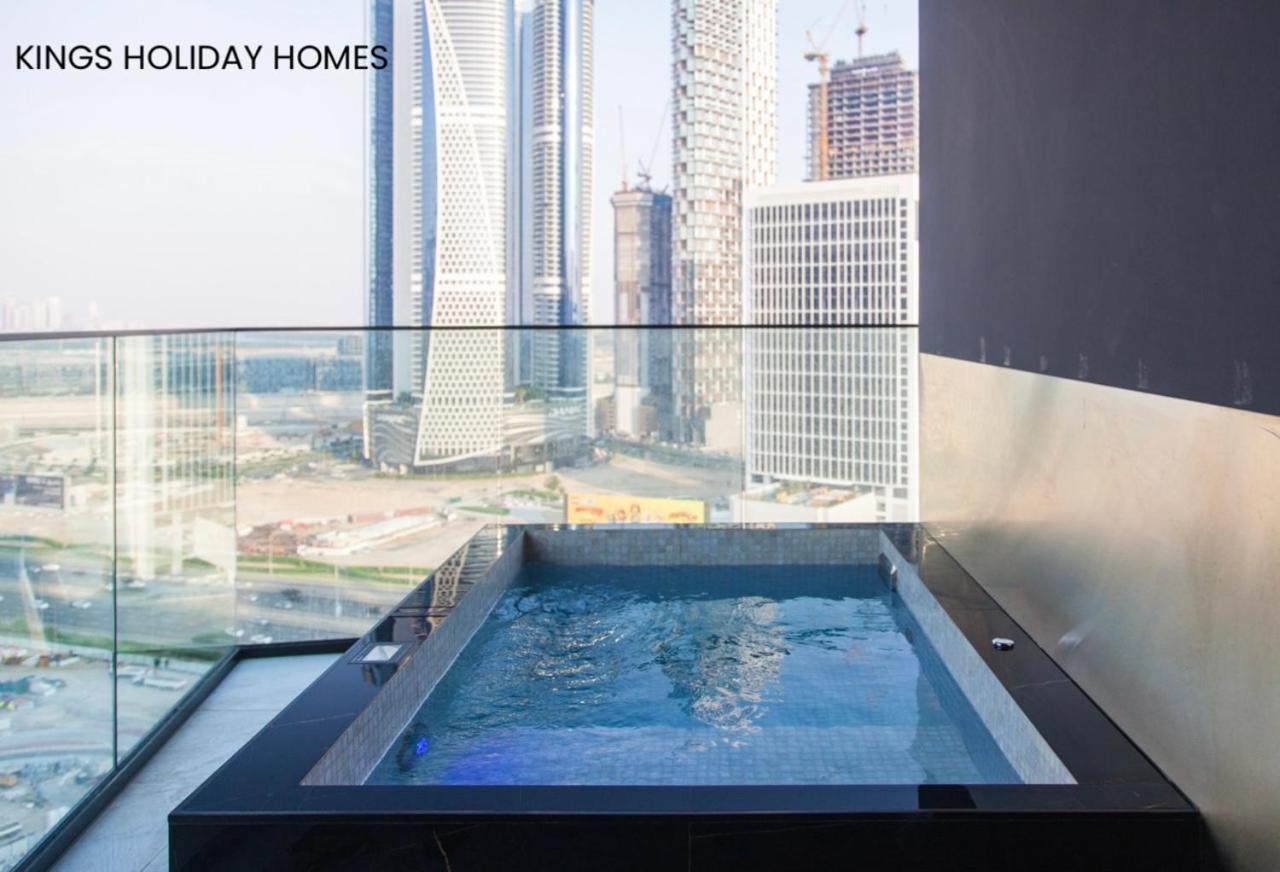 Binghatti Canal With Private Jacuzzi Burj Khalifa View Kings Guest house *