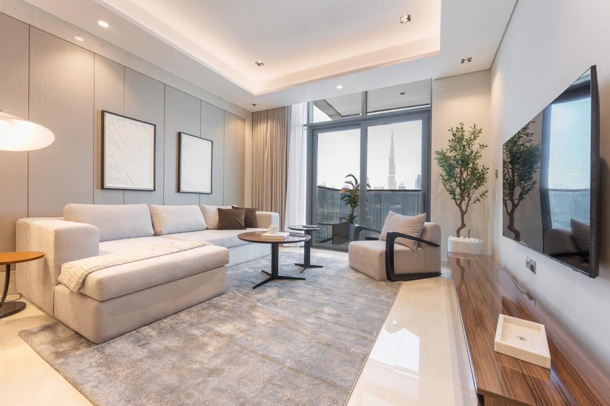 1 Bedroom In Nobles Tower With Burj Khalifa Views Apartment Dubai