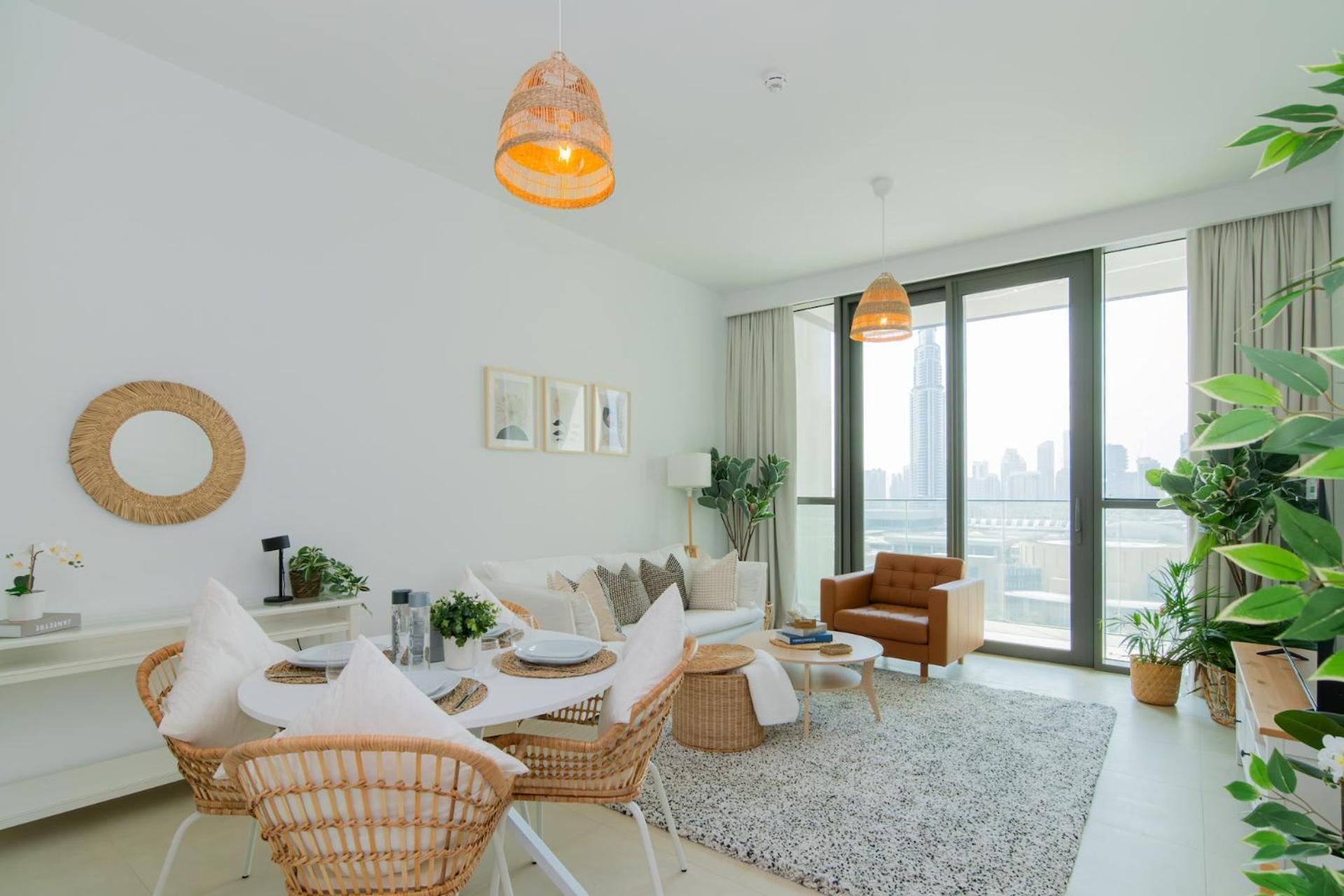 Elite Escape - 2 Bhk Getaway With Burj Khalifa View And Mall Access - 1507 *