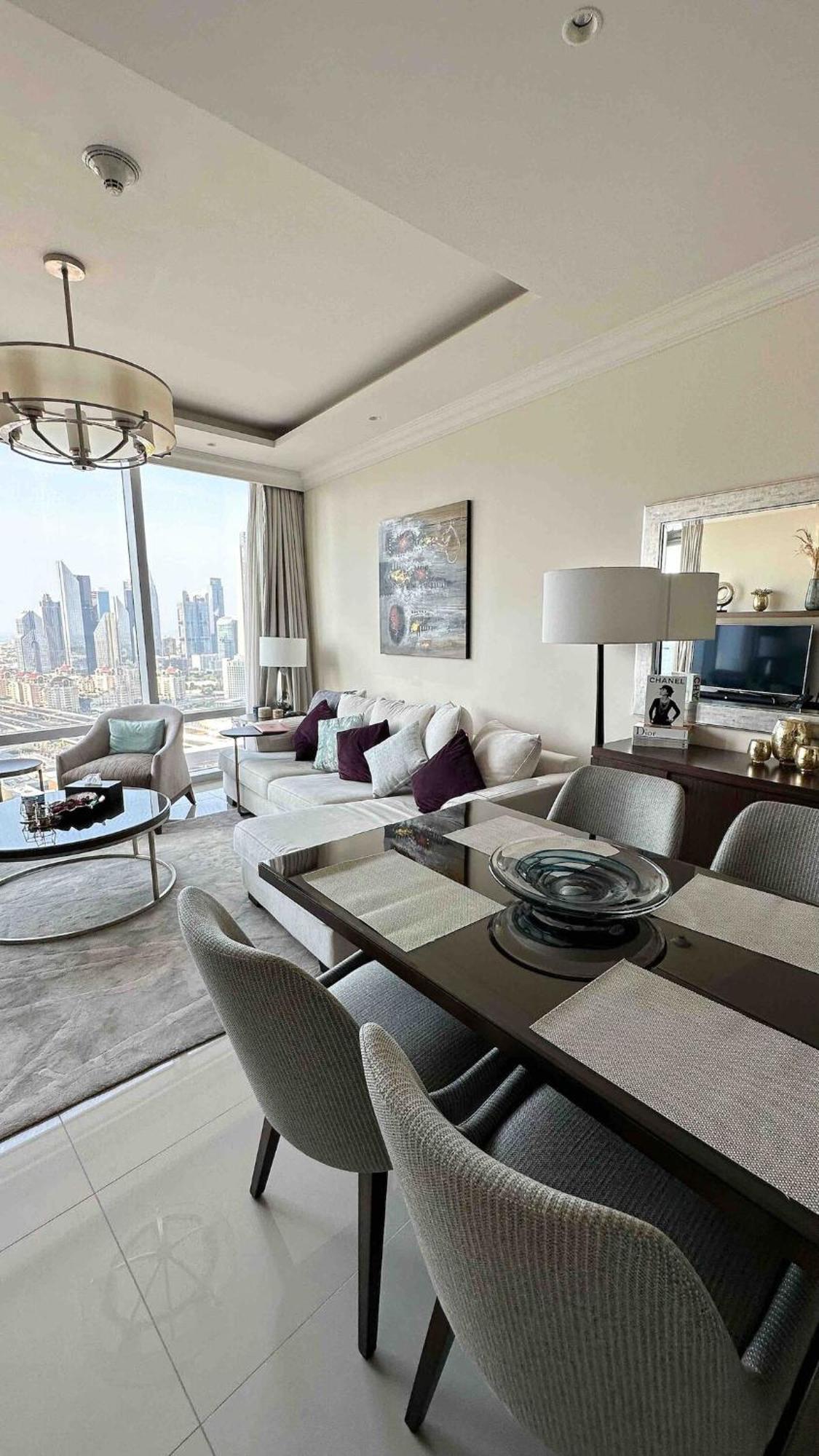 With Burj Khalifa View In Address Apartment *