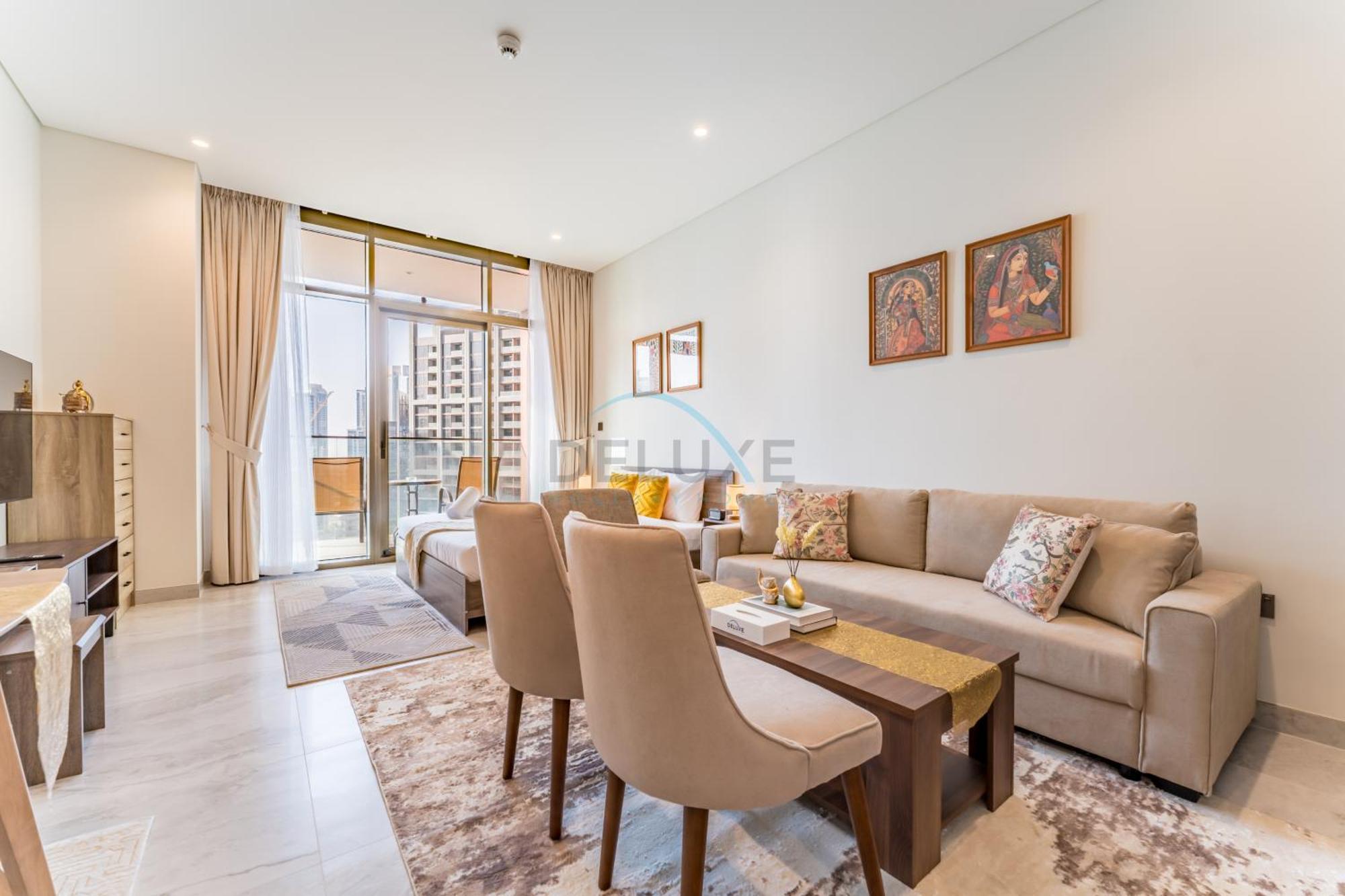 Luxury Steps From Canal And Minutes To Burj Khalifa, Peninsula Five Apartment