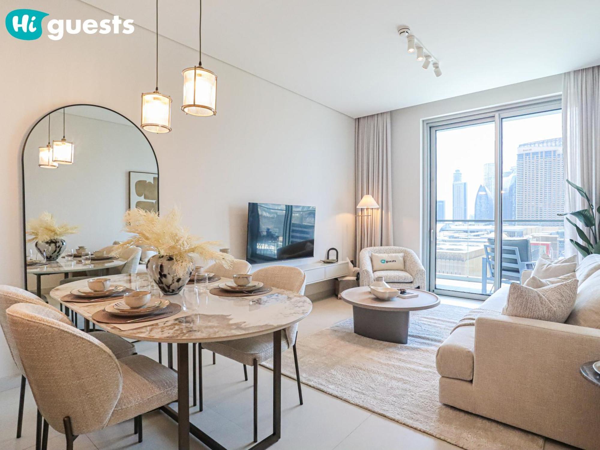 Apartment Higuests - Wake Up To Burj Khalifa Views In Stunning 2 Br Dubai