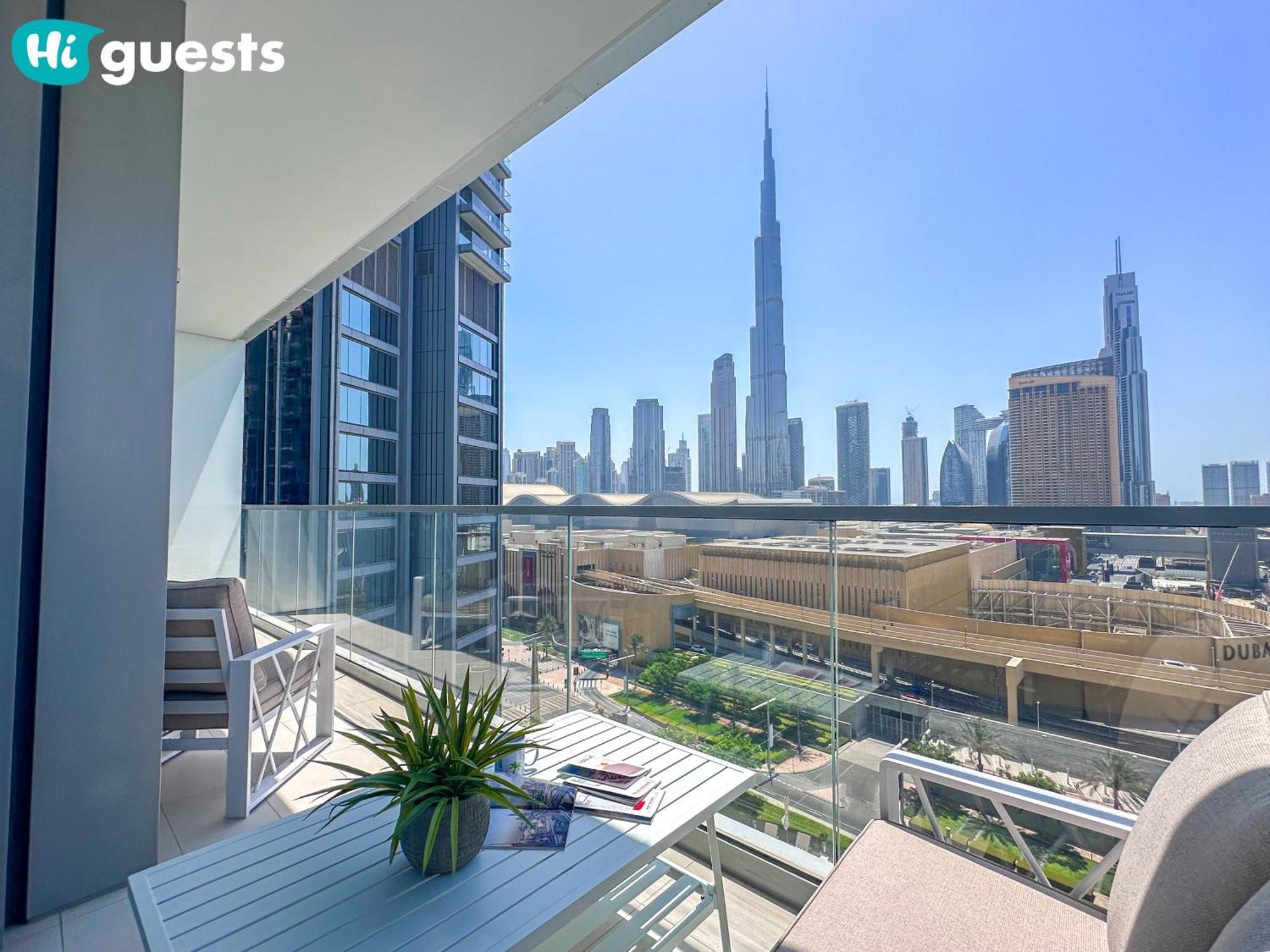 Higuests - Wake Up To Burj Khalifa Views In Stunning 2 Br Dubai