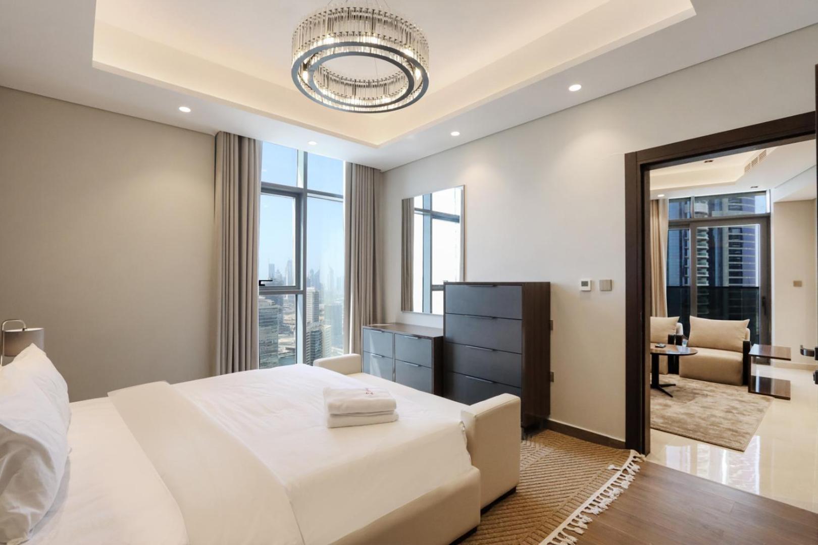 High-floor 1br With Burj Khalifa View Prime Location Apartment