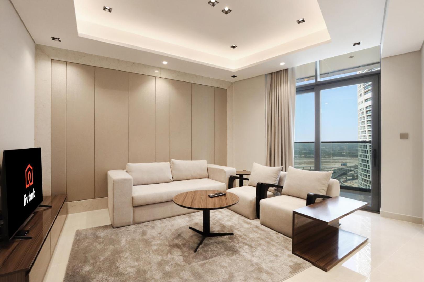High-floor 1br With Burj Khalifa View Prime Location Apartment *