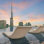 Burj Khalifa Views From The Highest Infinity Pool In Dubai