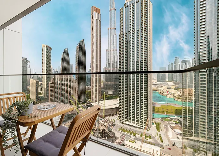 High-Rise Chic, Burj Crown, Opera Boulevard View, By Dubai Mall