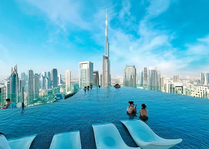 5 Star High Rise Luxury Apartment, Infinity Pool With Stunning Burj View - Brand New Apartment