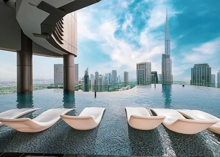 Highest Infinity Pool Burj Khalifa View