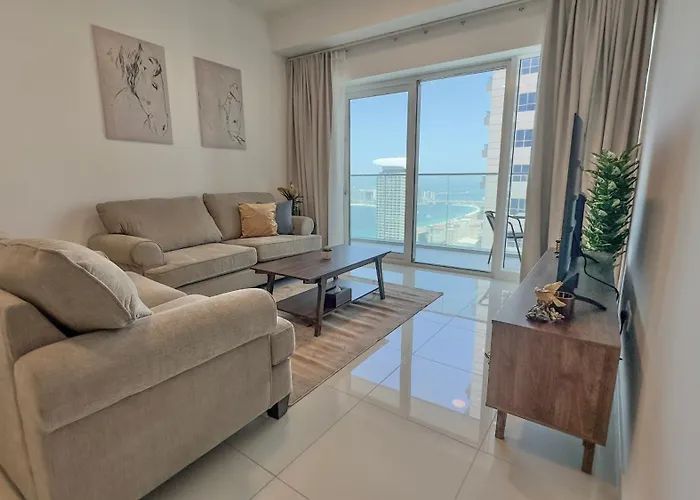 Sleek Living With Sea Views In Damac Heights Marina By Bhavan Vacation Homes