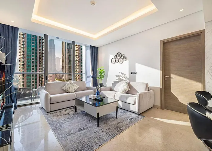 Luxe 1Br Burj View 10 Min Walk To Dubai Mall