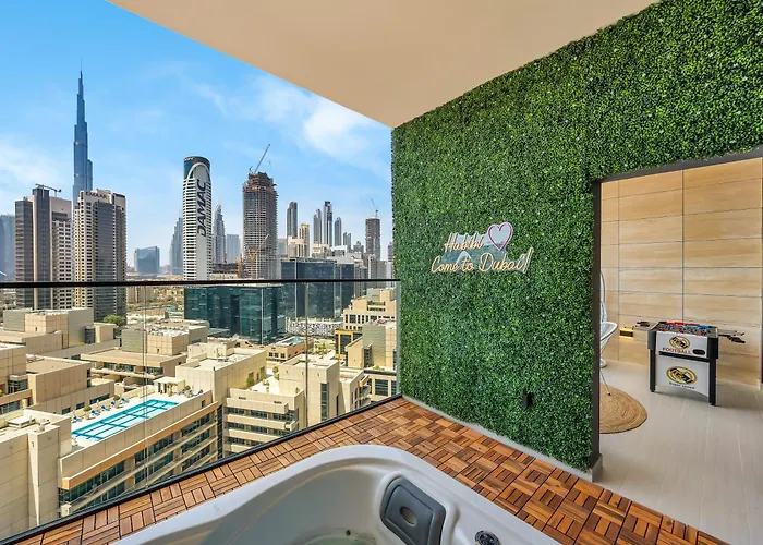 Exclusive 1Bd With Burj View & Private Jacuzzi