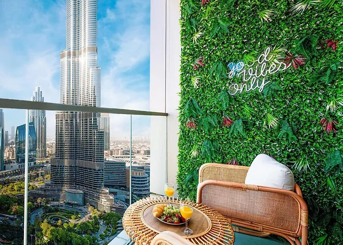 Upscale 2Br Apartment With Burj Khalifa View - Next To Dubai Opera And Near Dubai Mall