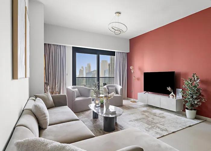 Modern 3Br Plus 1 Gr In Downtown With Burj Khalifa View
