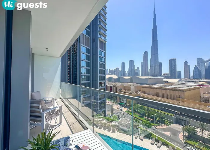 Higuests - Wake Up To Burj Khalifa Views In Stunning 2 Br