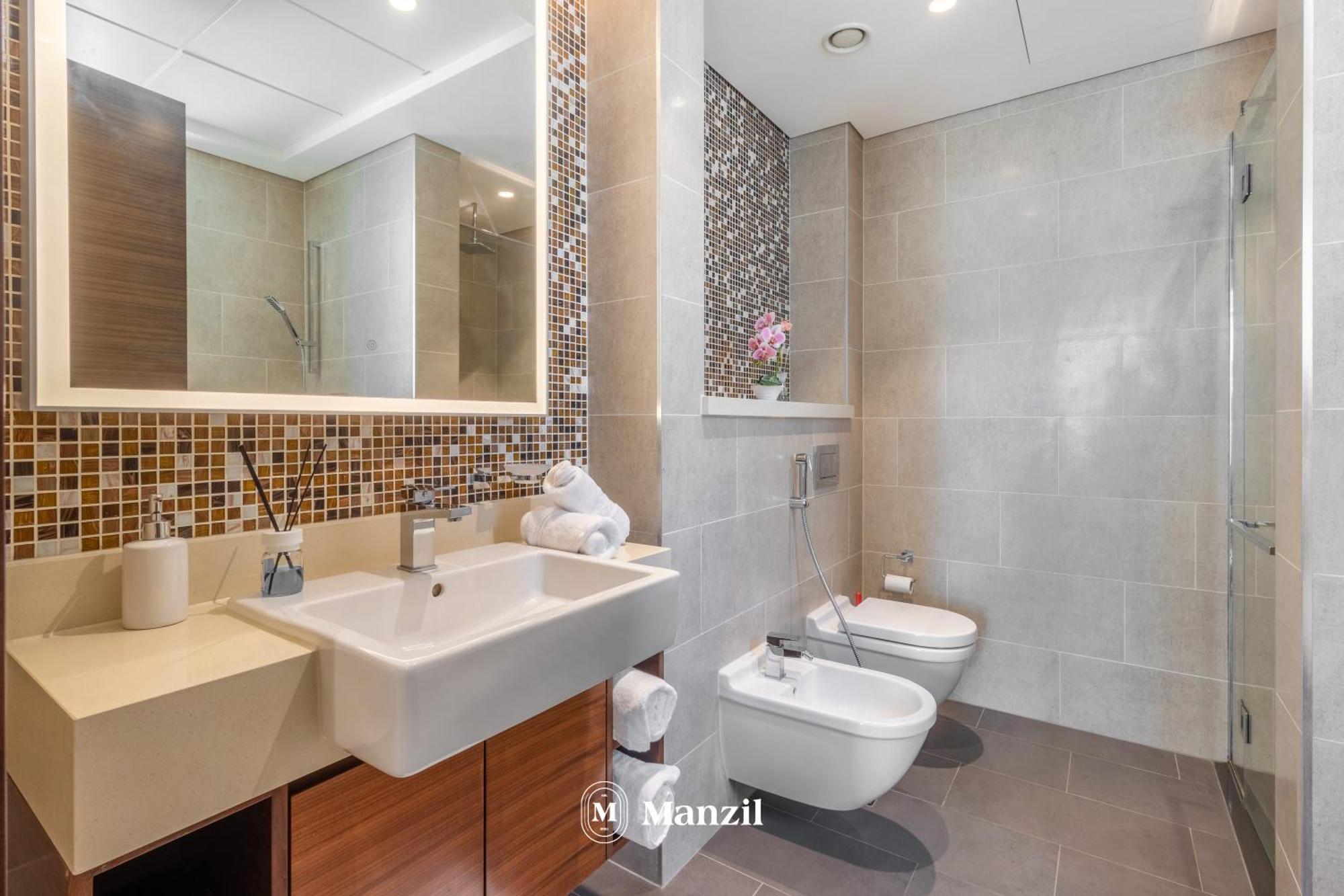 Manzil - 1br In Sobha Hartland With Pool View, Near Burj Khalifa And Mall *