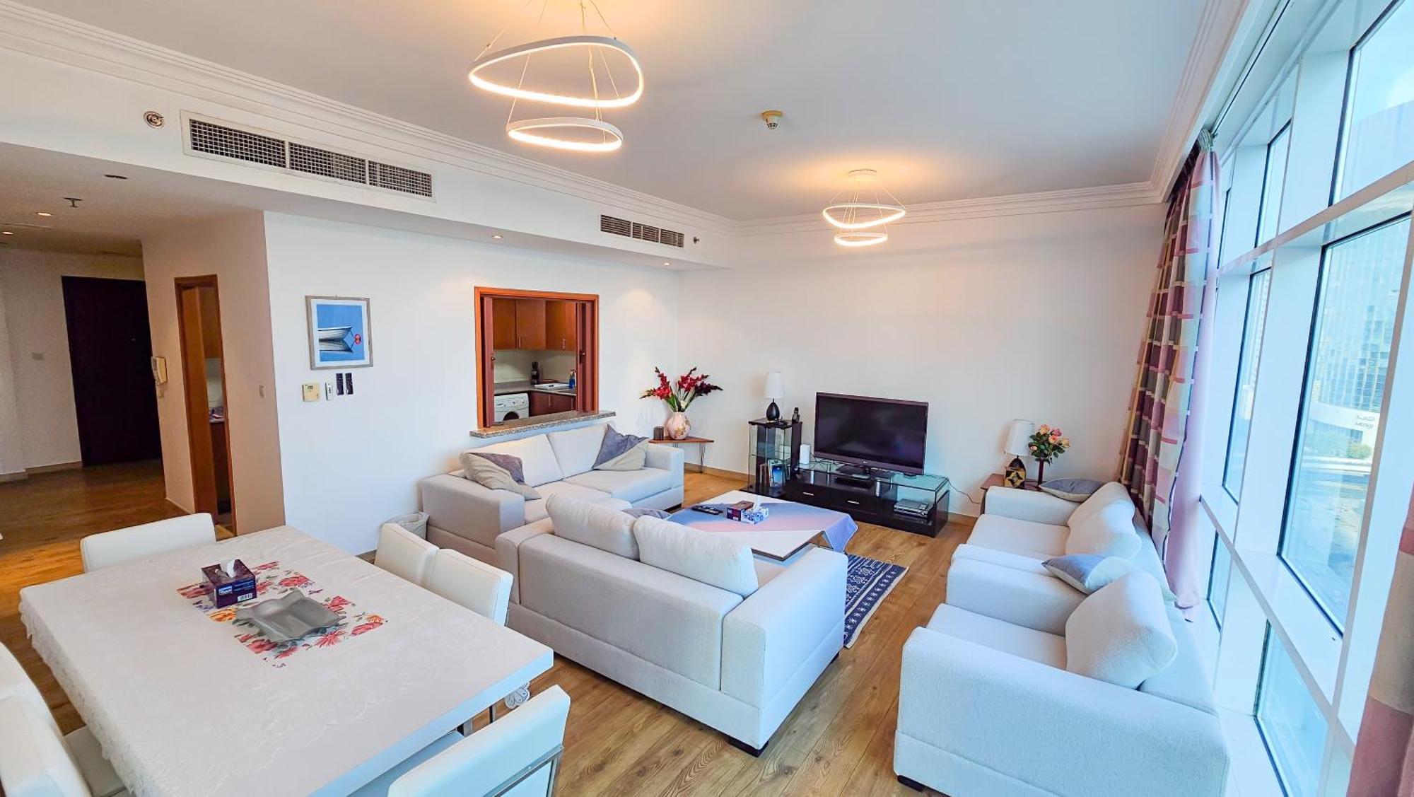Apartment Mag218 Tower, 02 Bedrooms + Halll + Maids With Full Panoramic View In Marsa