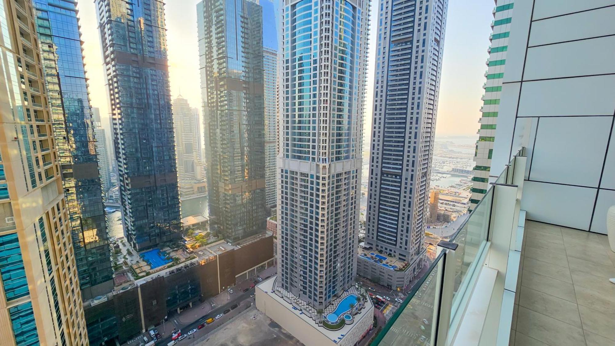 Mag218 Tower, 02 Bedrooms + Halll + Maids With Full Panoramic View In Marsa Dubai