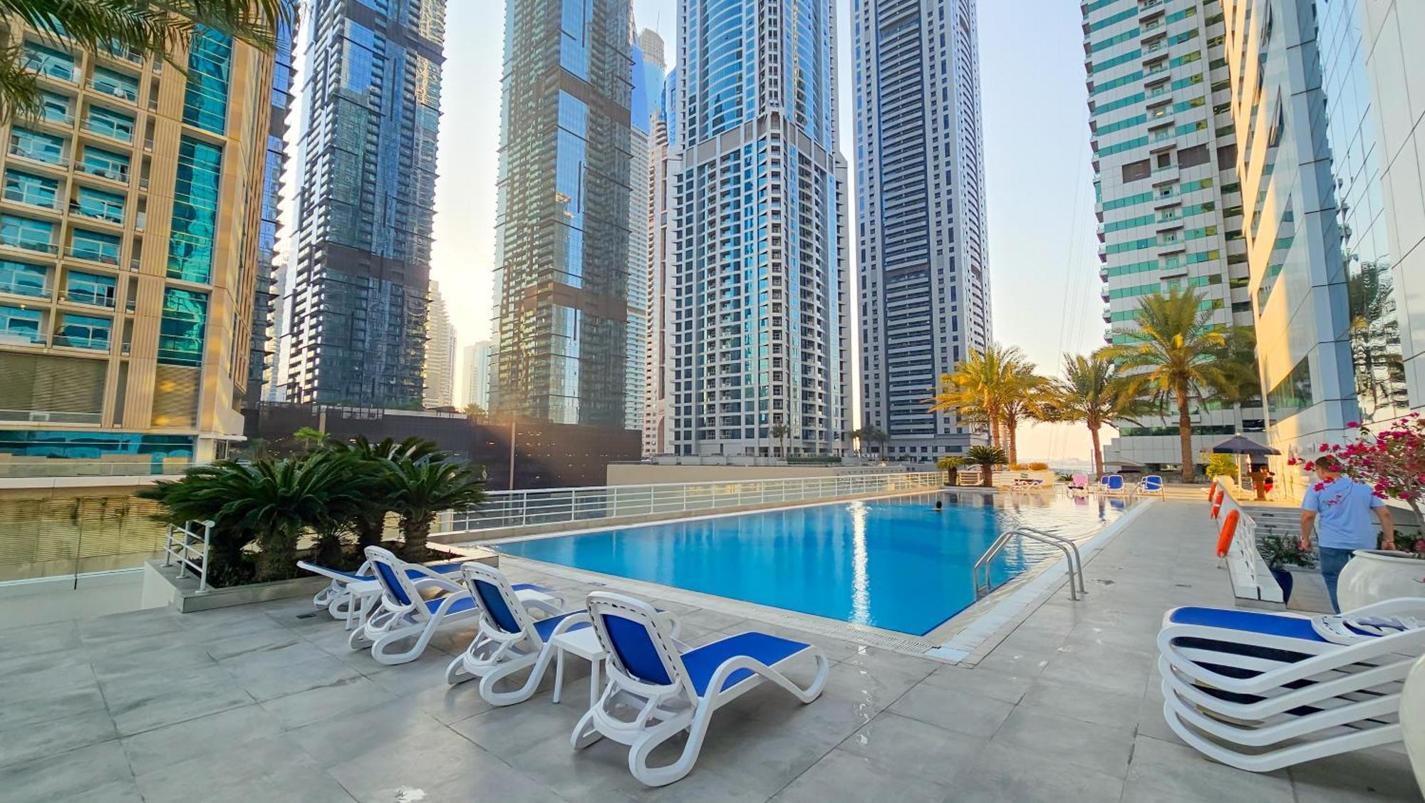 Apartment Mag218 Tower, 02 Bedrooms + Halll + Maids With Full Panoramic View In Marsa Dubai