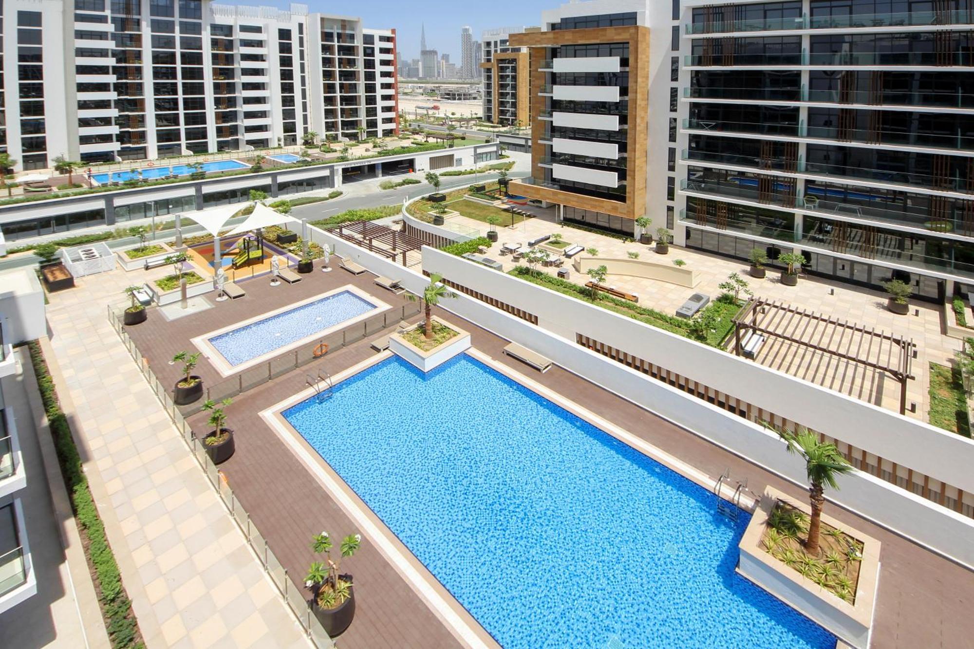 Apartment Silk Valley - 1b With Partial Burj Khalifa View Dubai