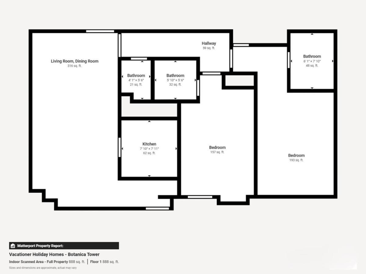 Apartment Botanica Tower - Spacious Two Bed With Marina View Dubai