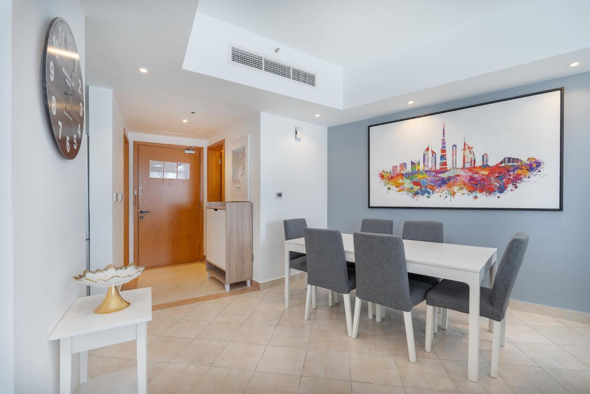 Minimalist Airy 3-bedroom With Cityscape View In Marina *