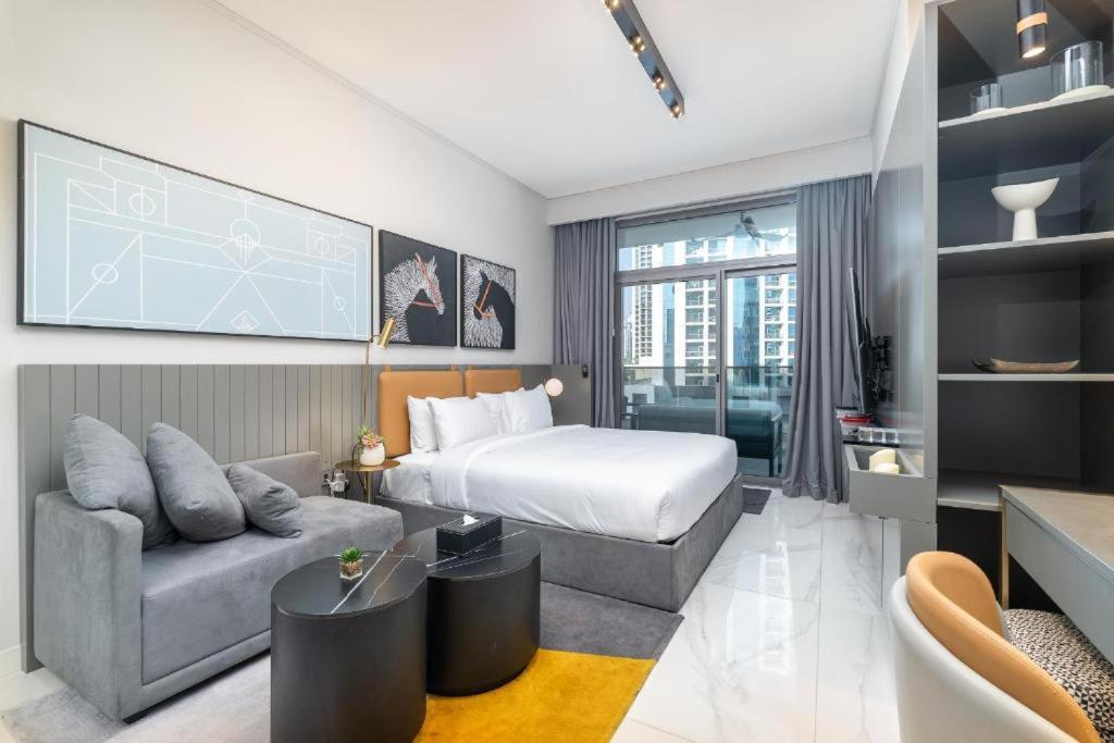 Vogue Mag318 Downtown Skyline View With Steps From Burj Khalifa And Mall Apartment *