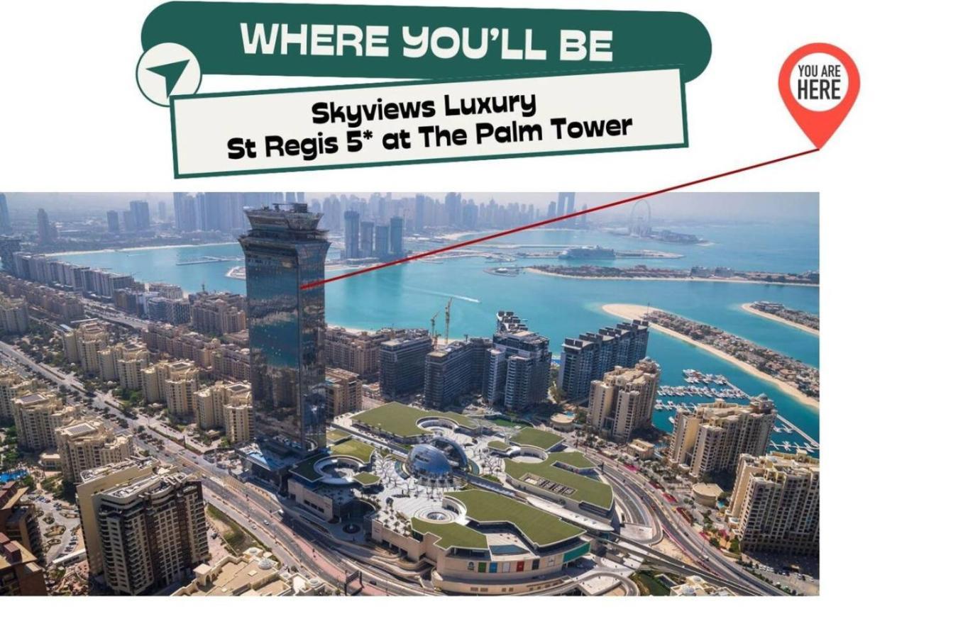 Iconic Views At The Palm Tower Vista Oases