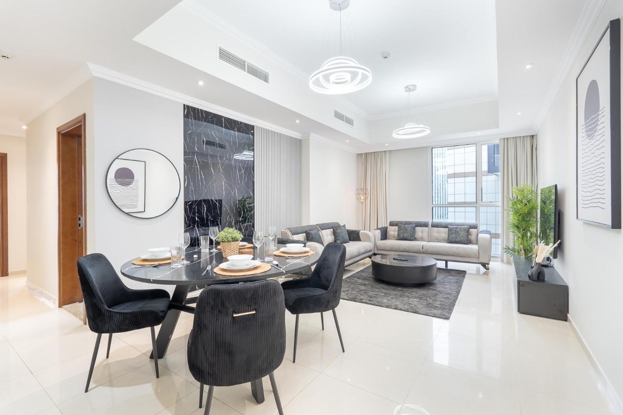 Heaven Crest Downtown - 3 Bedroom 2 Minute Walk To Mall And Burj Khalifa Apartment *
