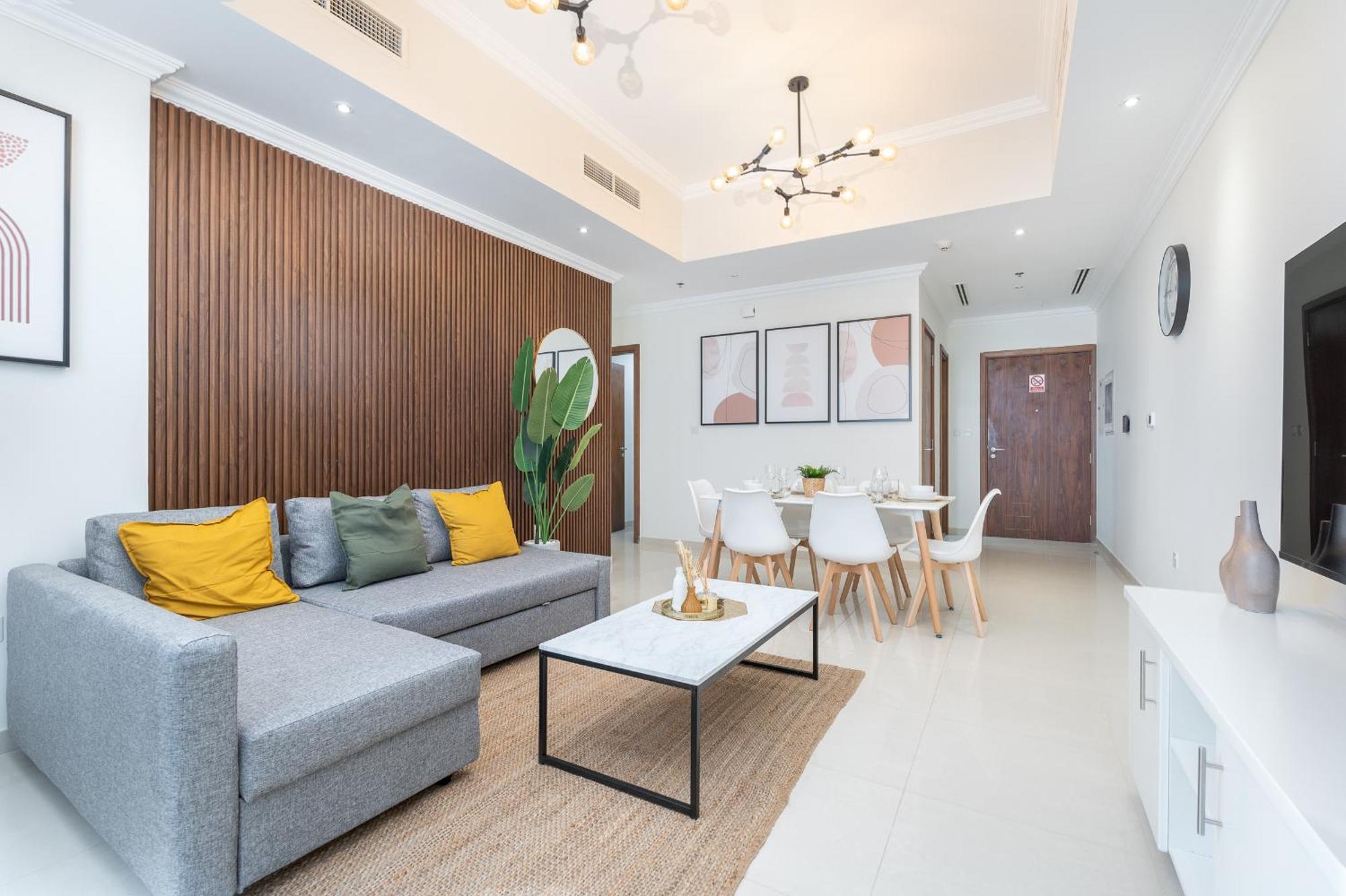 Heaven Crest Downtown - 3 Bedroom 2 Minute Walk To Mall And Burj Khalifa Apartment