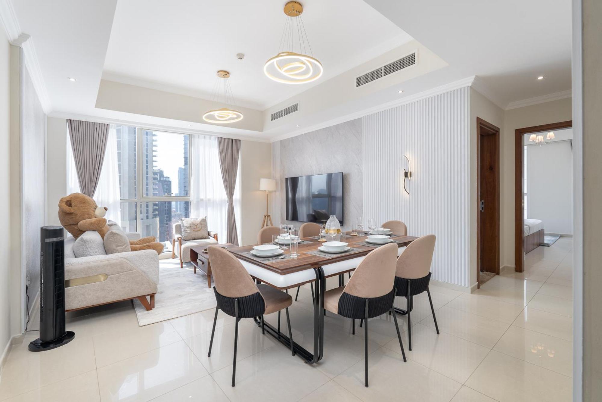 Heaven Crest Downtown - 3 Bedroom 2 Minute Walk To Mall And Burj Khalifa Apartment Dubai