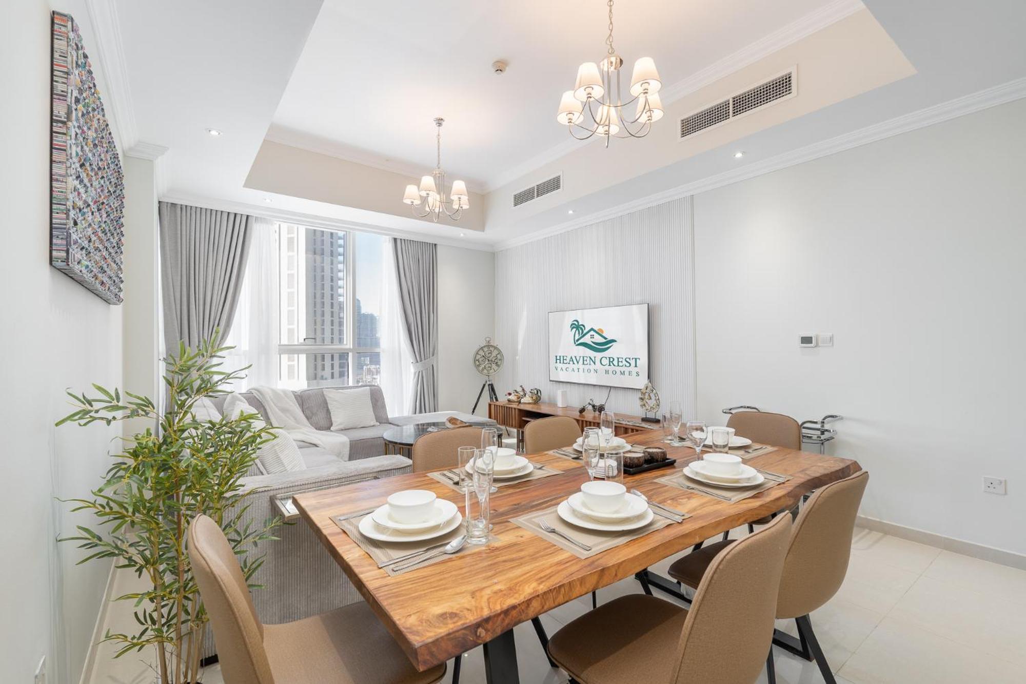 Heaven Crest Downtown - 3 Bedroom 2 Minute Walk To Mall And Burj Khalifa Dubai