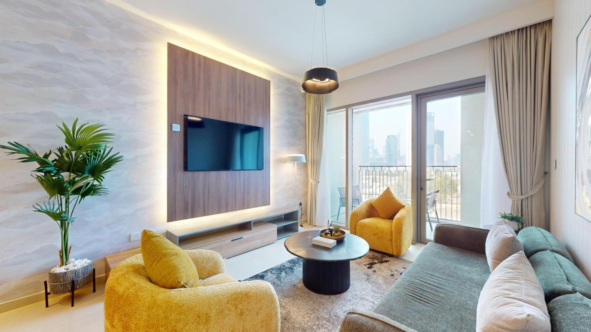 With 1 Bedroom In Financial Center Rd - Apartment Dubai