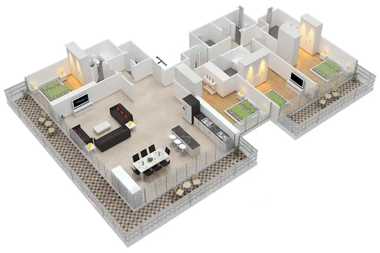 Lux The Ultimate Palm Sea Skyline Penthouse Apartment *