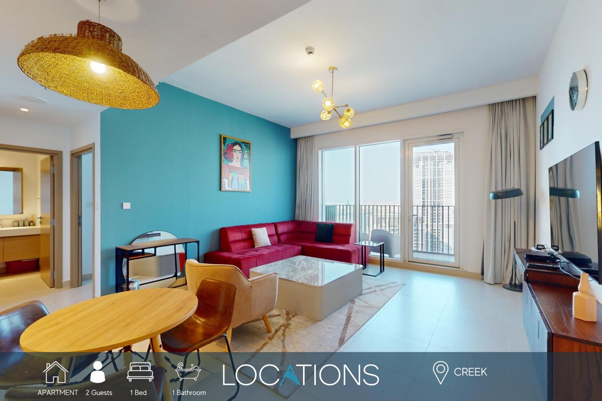 Apartment Creek Horizon Tower 2 - Colourful One Bedroom Dubai