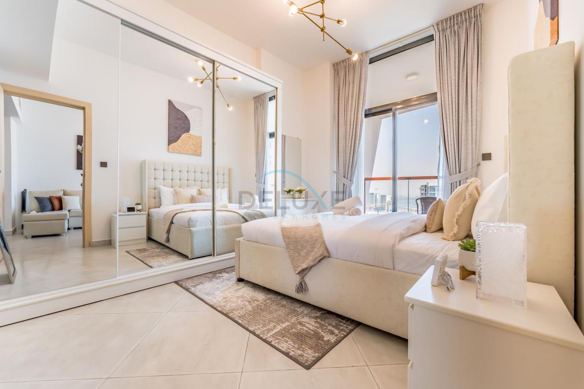 Apartment Community View 1br With Balcony Near Downtown Dubai, Binghatti Avenue, Al Jaddaf By Deluxe Homes