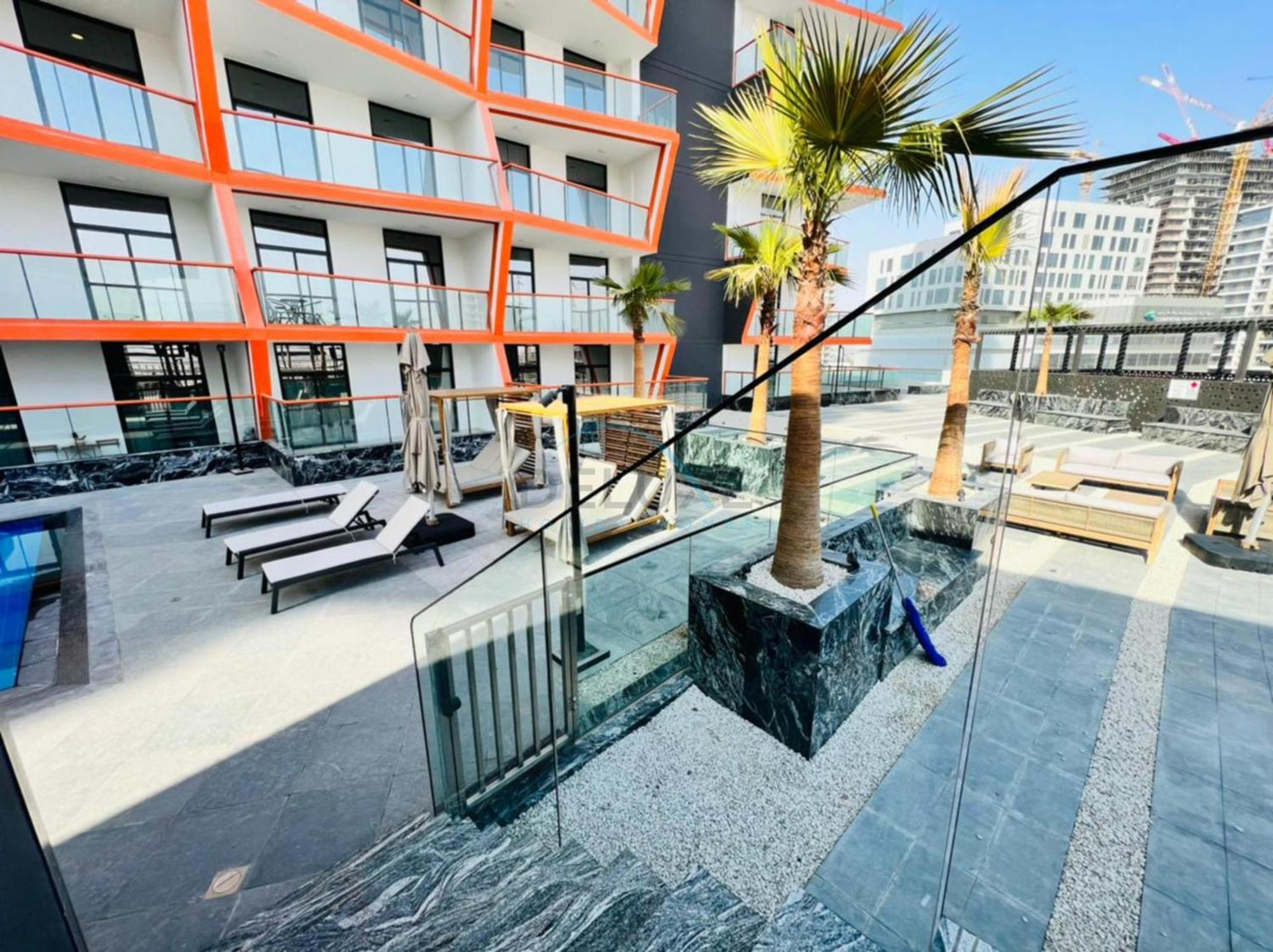 Apartment Community View 1br With Balcony Near Downtown Dubai, Binghatti Avenue, Al Jaddaf By Deluxe Homes *