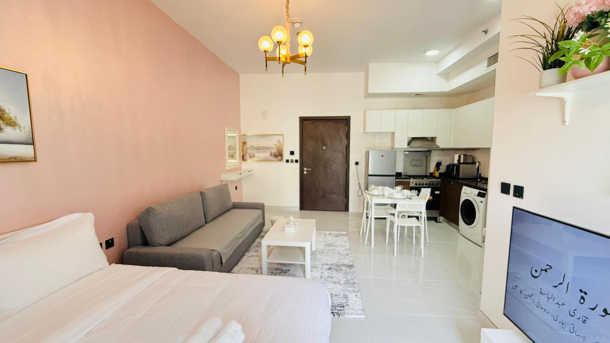 Lawnz Luxury Furnished With Balcony Swimming Pool Gym Kids Play Ground Apartment *
