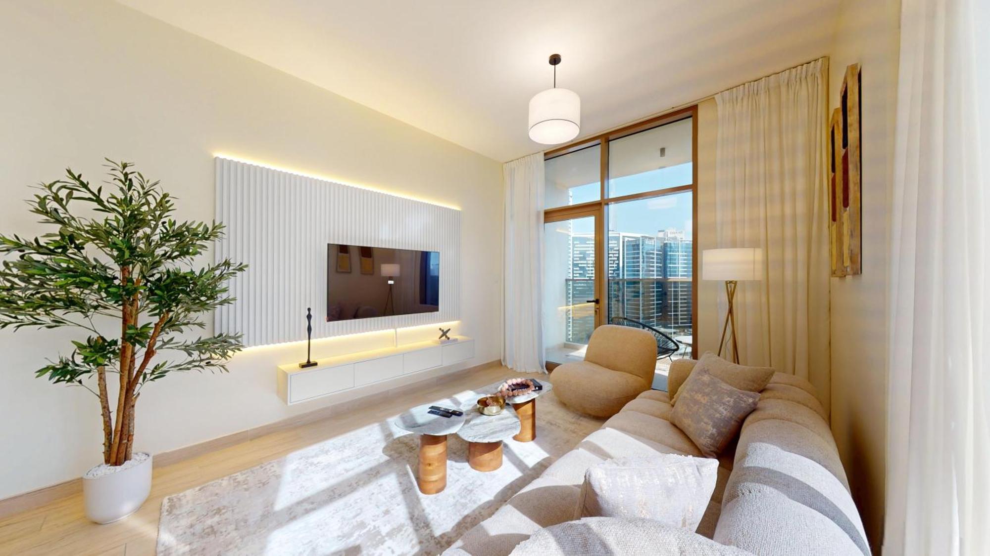 Fam Living Modern Stay In Canal Bay Scenic Views Near Dubai Hotspots Apartment