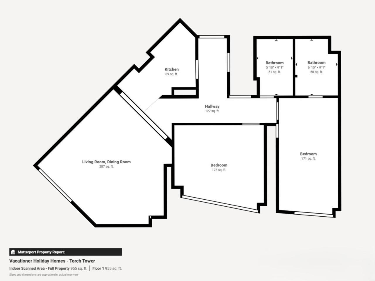 Torch Tower - Minimalistic Two Bed With Views Apartment Dubai