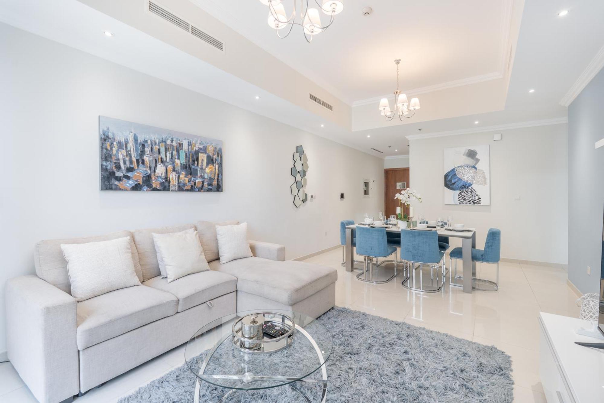 Heaven Crest Downtown - 3 Bedroom 2 Minute Walk To Mall And Burj Khalifa Apartment *