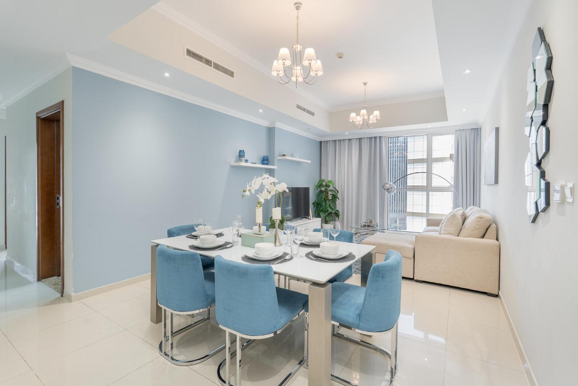 Heaven Crest Downtown - 3 Bedroom 2 Minute Walk To Mall And Burj Khalifa Apartment Dubai