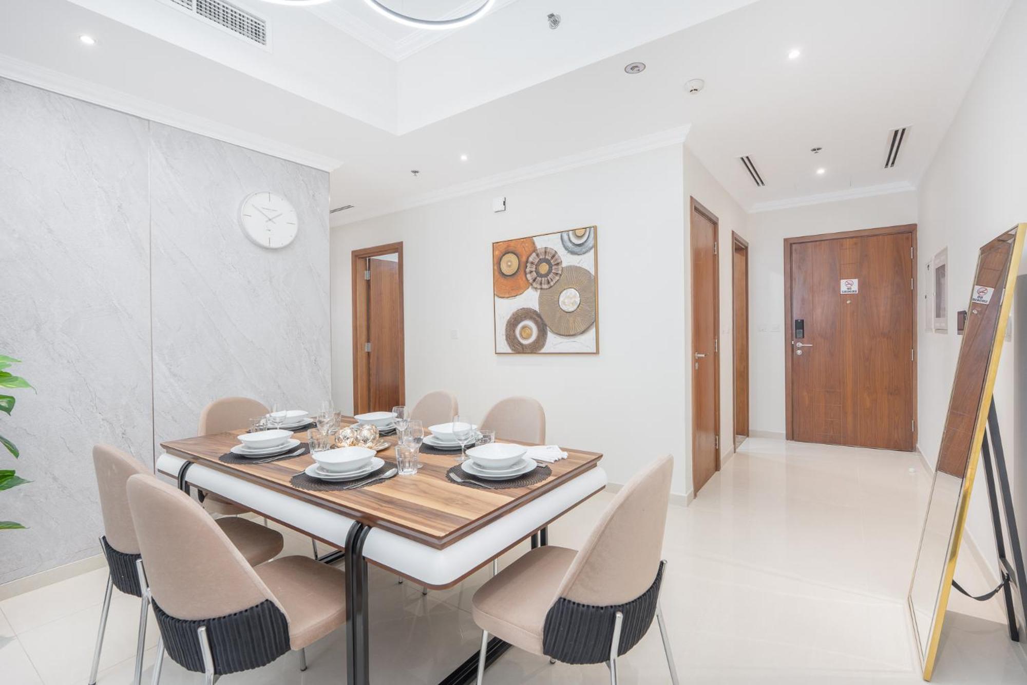 Apartment Heaven Crest Downtown - 3 Bedroom 2 Minute Walk To Mall And Burj Khalifa *