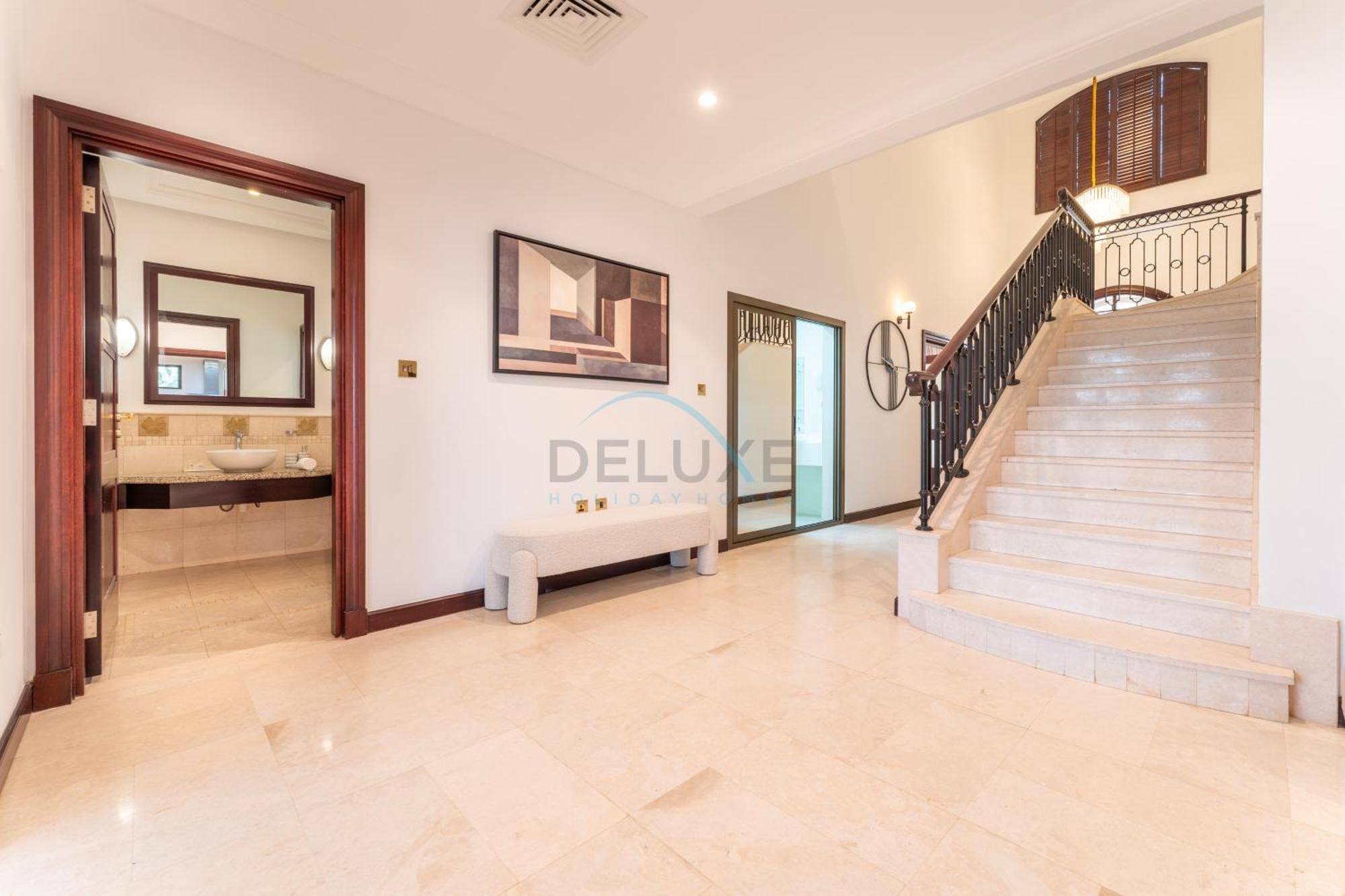 Beachfront 6br And Assistant's With Private Pool, Palm Villa, Palm Jumeirah By Deluxe Homes * Dubai
