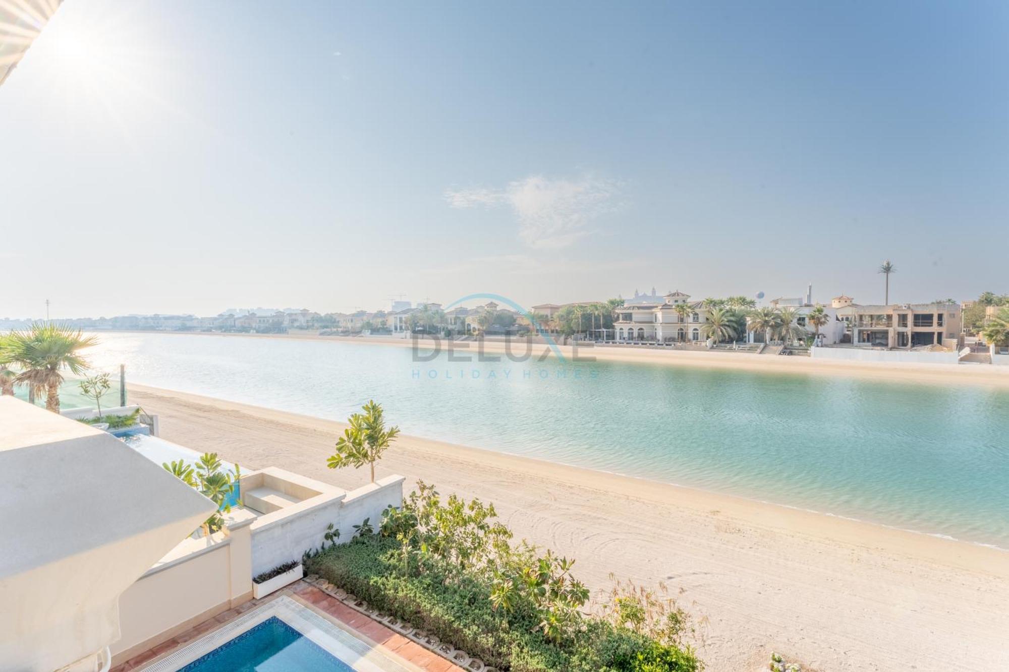 Beachfront 6br And Assistant's With Private Pool, Palm Villa, Palm Jumeirah By Deluxe Homes