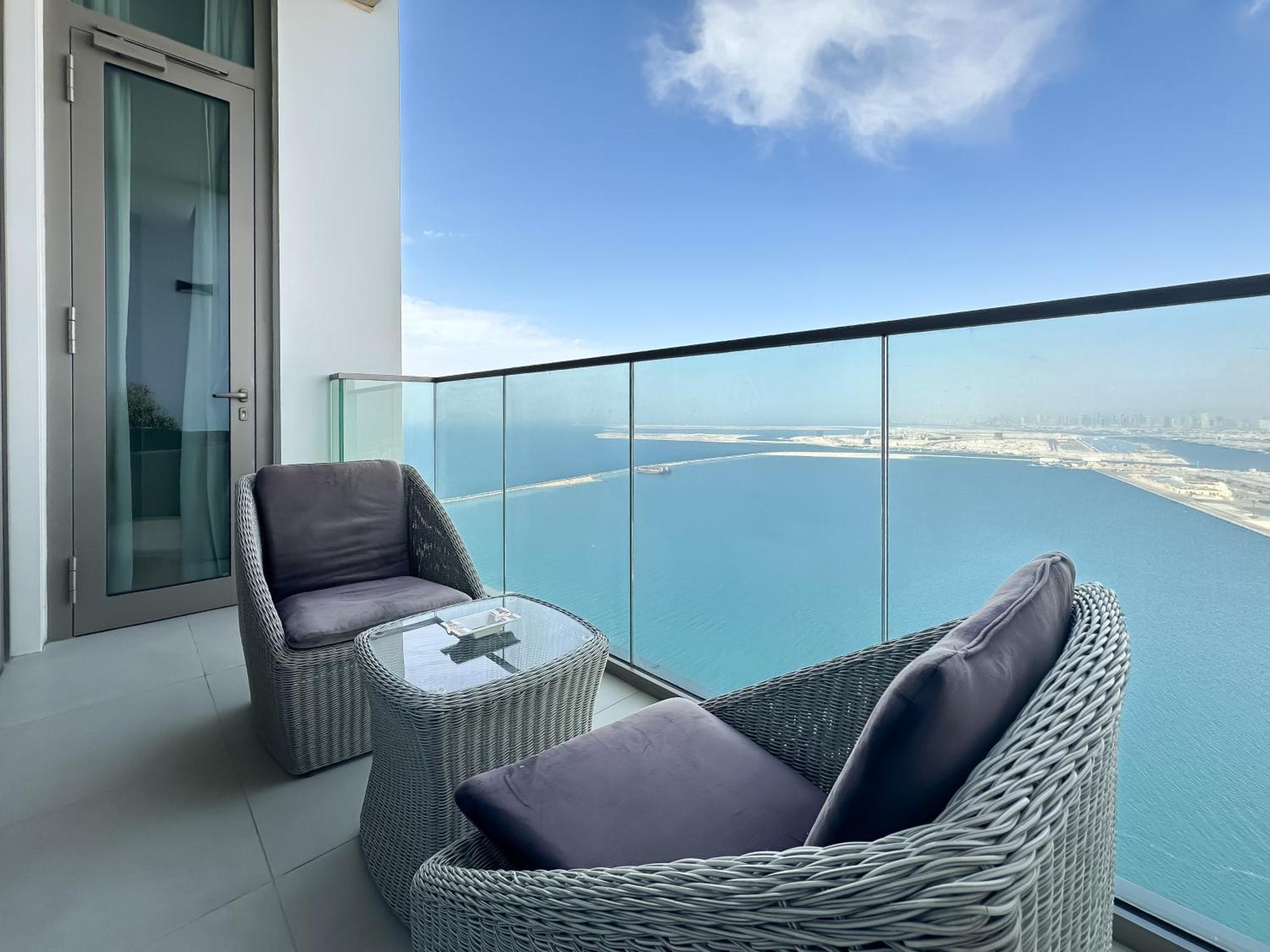 Trophy-luxurious Living W Serene Sea Blends View Apartment Dubai