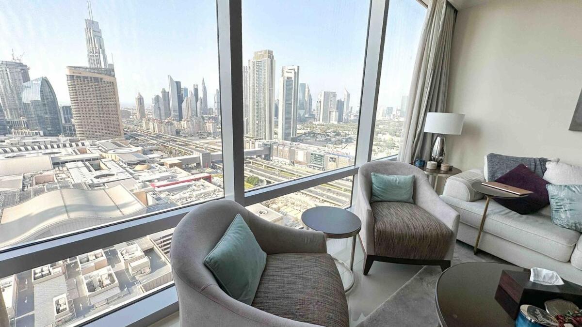 With Burj Khalifa View In Address Dubai