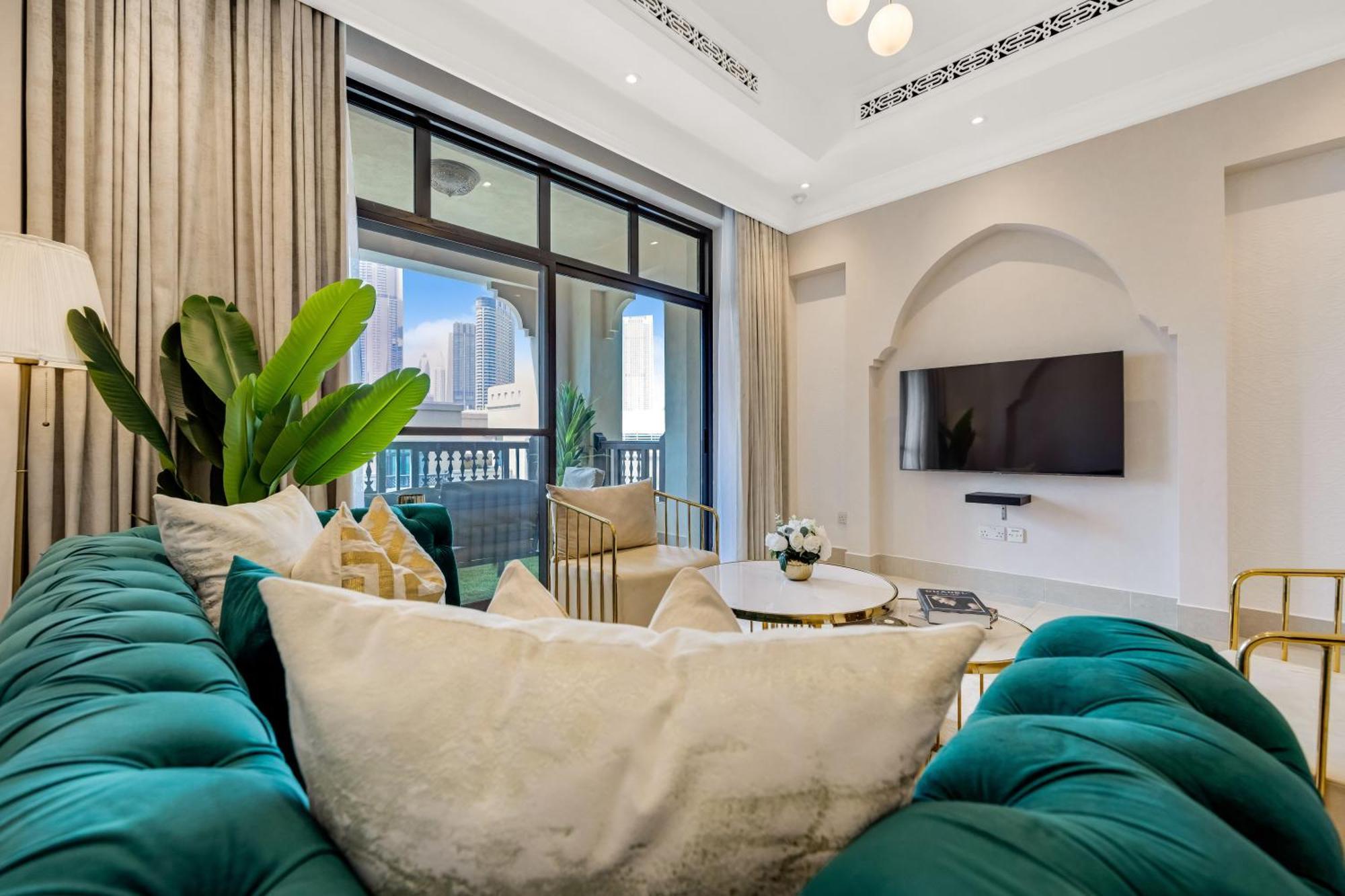 Durrani Homes - Luxe Living At Souk Al Bahar With Burj Khalifa And Partial Fountain View Dubai